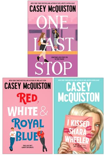 Casey McQuiston Collection 3 Books Set [One Last Stop / Red, White & Royal Blue / I Kissed Shara Wheeler (Hardback)]