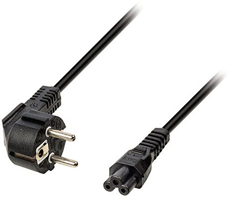 Dexlan Cordon électrique secteur tripolaire pour PC 1.8 m Noir