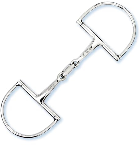 Stübben Gebiss 2251 D-Ring-Trense Easy Control doppelt gebrochen - 14,5 cm - 14 mm - Edelstahl