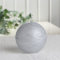 Rustik-Kugelkerze, 6 cm Ø, Silber-metallic