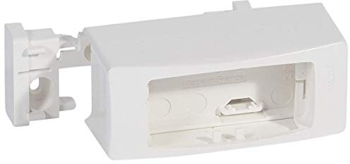 Legrand 031457 DLPlus Cadre Appareillage Saillie, 1 Postes Étroit Pose sur Moulures, 20mmx12.5mm ou 32mmx12.5mm, Blanc