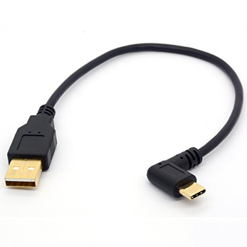 OpenII Vergoldetes USB-Typ-C-Kabel, rechtwinkliger USB-C-Stecker auf USB-A-Stecker, Verlängerungskabel-Konverter.