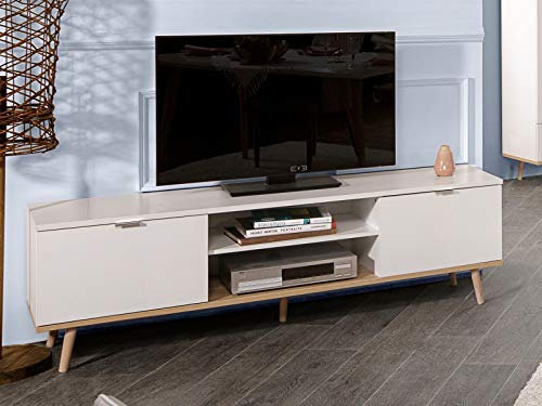 möbelando TV-Lowboard Unterschrank HiFi Element Fernsehtisch Rack Sideboard Dalarna I