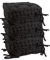 Nicola Spring Black Seat Cushions - Pack of 6 - French Mattress Dining Chair Cushions Seat Pads Indoor Kitchen Outdoor Garden Patio Chair Pad Dining Bolster Pillow