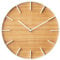 Yamazaki 4109 RIN Wanduhr, weiß, Stahl/Schichtholz, minimalistisch, 26.5 x 4.2 x 26.5 cm