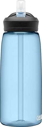 CAMELBAK Eddy+ Straw Tritan Bottle - Bright Blue, 1000ml / 1L 1 Litre 32oz Plus Tritan Flask Vessel Canteen Cup Water Juice Drinking Drink Storage Container Holder BPA Free Reusable Safe Eco Friendly