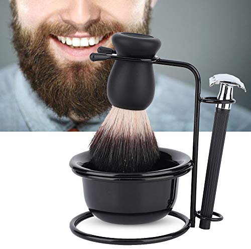 Kit Barba Cuidado, juegos de maquinilla de afeitar para hombres con base de trabajo pesado para el hogar, aire libre, viajes y uso profesional