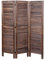 Paravent HWC-G30, Trennwand Sichtschutz Raumteiler, Shabby-Look 170x120cm - braun