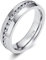 Zakk Damen Eternity Ring Titan Ewigkeitsring Eheringe 4mm 6mm Silber Memoire Ringe Hochzeitsring (Silber 6mm,60 (19.1))