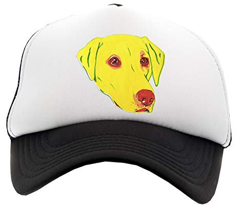Hopestly Gelb Labrador Gesicht Kappe Baseball Unisex Kinder des Jungen Mädchens Einstellbar Cap Unisex Boy's Girl's