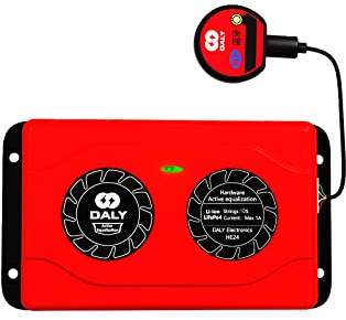 Daly Battery Equalizer 10S 1A mit Bluetooth-App und Drahtleitungen und kompatiblem aktivem Balancer für Lithiumbatterien mit Nennwerten von 3,7 V, 3,2 V, 2,2 V