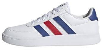 adidas Breaknet 2.0 Shoes, Zapatillas Hombre, White Lucid Blue Better Scarlet, 40 2/3 EU