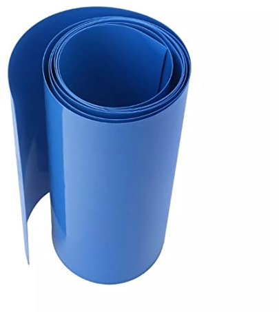 2 Meter Schrumpfschlauch aus 120 mm PVC mit Hitzeschrumpfung für Akkupacks 18650 oder 26650. Rolle mit 2 m Schrumpfschlauch, Polyolefin, 0,13 mm dick