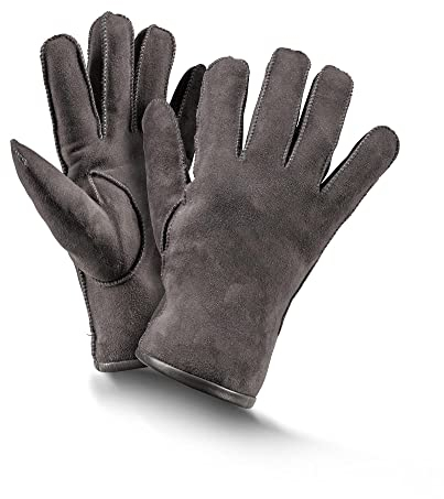 Fellhof Fingerhandschuhe Basic (grau, 6)
