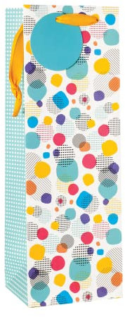 AbbeyShake bottle gift bags one size multicoloured - Pack of 6 (Bubbles)