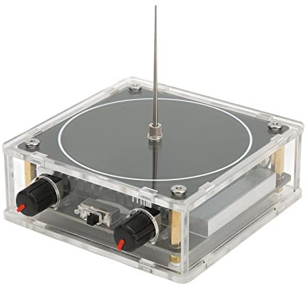 Música Bobina Tesla, Modos Duales Transparentes Generador de Arco Eléctrico Arco Plasma Altavoz Experimento de Transmisión Inalámbrica Modelo de Juguete de Escritorio con Música