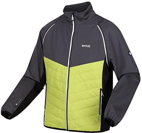 Regatta Steren Hybrid Softshelljacke für Herren mit abnehmbaren Ärmeln, Größe:3XL, Farbe:Lime