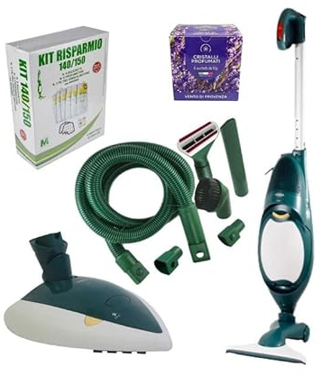 Aspirapolvere Folletto VK 140 Scopa Elettrica + Lucidatrice Pulilux 515 + Kit Tubo + Kit Risparmio