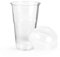 Inoverse 50 Stück Smoothie Becher To Go, Smoothie Cup 500 ml, Dessertbecher, Plastikbecher, Eiskaffee Becher, Cocktail Gläser Plastik, Bubble Tea Becher, inkl. Domdeckel mit Loch