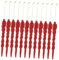 AOKWAWALIY 12 STK Weihnachtseiszapfen Eiszapfen Weihnachtsbaumanhänger. Rote Weiße Verzierungen Weihnachtsfenster Eiszapfen Weihnachtskamin Eiszapfen Ornamente Glas Kleiner Anhänger Plastik