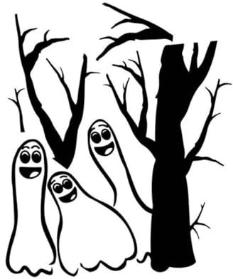 Homoyoyo Halloween toter Baum-Geist-Wandaufkleber Wand klebrig Horror-Wandtattoos gruseliger Wandaufkleber Schaufensteraufkleber Halloween-Aufkleber entfernbar Applikationen PVC