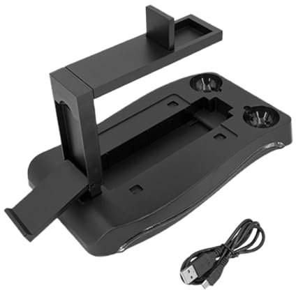 Angoily Station De Charge pour Lunettes VR Support De Rangement pour Console De Jeu VR Organisateur De Bureau Compact