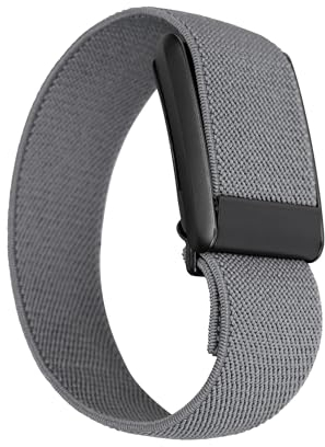 The Fresh Strap Geruchsresistentes Bizepsband, kompatibel mit den Whoop 4.0-Bändern, atmungsaktives Nylonband für Bizeps, Bizepsbänder, kompatibel mit Whoop, Grau
