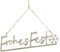 Logbuch-Verlag Weihnachten Türschild Frohes Fest Weihnachtsdekoration Willkommensschild zum Aufhängen Silber 25,5 cm