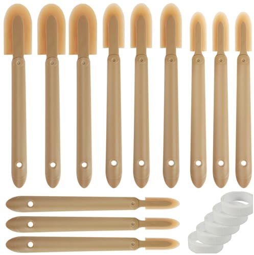 Kit d'outils de calfeutrage en caoutchouc, outil de finition réutilisable, spatule de joint, outil de lissage, outil d'application de mastic multifonction pour carreaux de céramique, plinthe, fenêtre,