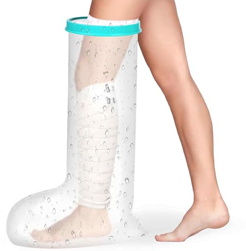 VURYAPI Protezione Impermeabile Gesso Gamba, Antiscivolo Coprigesso Gamba Adulto Per Coscia, Ginocchia, Caviglie, Piedi, Protezione Gesso Doccia Mantieni le Ferite e le Bende Asciutte