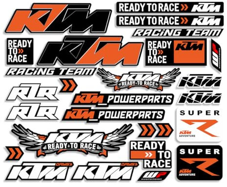 Adesivi Moto Adesivi Moto Riflettenti in Vinile, Moto Adesivi Decals per KTM 390 790 890 990 1190 Adventure 1290 Super Pronto Per Correre (FG-KTMX13)