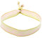 Selfmade Jewelry - Statement Festival Armband Stoff Armband Damen Stoffarmbänder in Pink für Festival Outfit Damen (Welle (Rosa-Weiß)