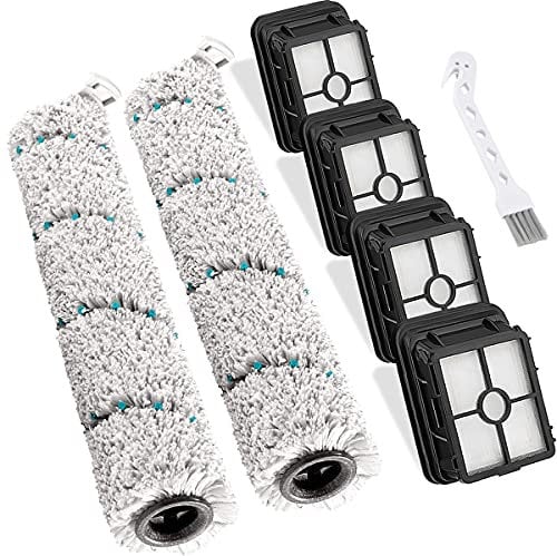 EATBALE 2787 Multi-Surface Brush Roll + 1866 HEPA Filters, Replacement Parts for Bissell CrossWave Cordless Max 2554A 2590 2593 and 2596 Wet-Dry Vacuum Cleaner, with Cleaning Brush, 7 Pack