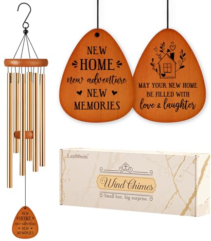 Leebbsin New Home Gift, 25.5 Wind Chime, House Warming Gifts New Home | Housewarming Gifts for Women, Men, Couples, Friend, Neighbor, Coworker, New Home Gift Ideas for Move In, House Warming