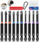 KASAFE 10Pcs 90mm Magnetic Impact Driver Bits Set，S2 Steel Phillips Pozidriv and Torx Screwdriver Bits Set, Multi-Size Durable Design for Heavy-Duty Use, Universal 1/4 Hex Shank for Power Drivers