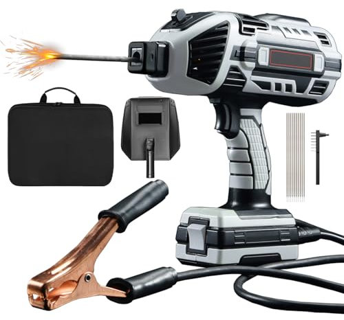 Welding Machine Handheld,Portable ARC Welder 220V,Portable Electric Welding Machine with IGBT Inverter,Handheld Mig Welder 6 Variable Current Adjustment for 3/32″- 1/8″ (2.5-3.2mm) Welding Rods