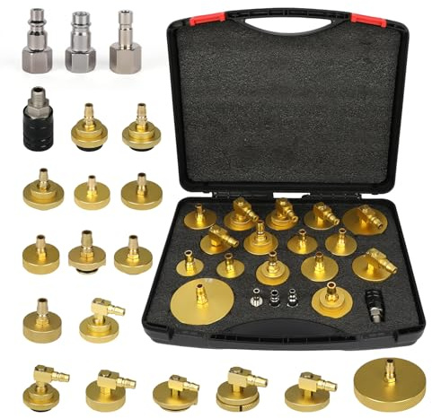 AUTOOL Kfz Bremsenentlüftungsgerät Adapter, 20tlg Auto Bremsenentlüftungsgerät Adapter Set | Für die meisten Fahrzeuge