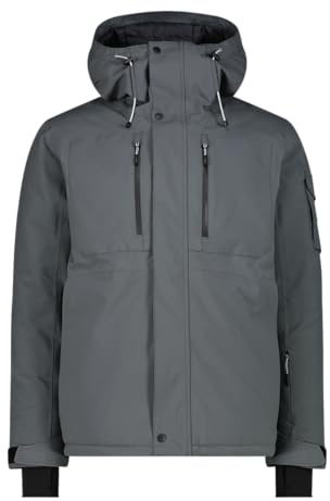 CMP MAN Jacket FIX Hood Grey - 50