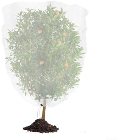 Pflanzenschutzabdeckung mit Reißverschluss und Kordelzug für Insektenschutz und Gartenpflanzensicherheit auf Obstbäumen, Gemüsefeldern und Blumenbeeten (3 x 4 m)