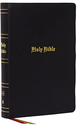 KJV Holy Bible: Super Giant Print with 43,000 Cross References, Black Genuine Leather, Red Letter, Comfort Print: King James Version