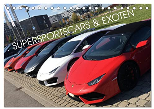 Supersportscars & Exoten (Tischkalender 2025 DIN A5 quer), CALVENDO Monatskalender