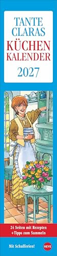 Tante Clara Küchenkalender 2027: Praktischer Wandkalender mit Küchen-Tipps und abtrennbaren Rezepten. Langer 14-Tages-Kalender 2027. Terminplaner für die Küche. 11 x 49 cm.
