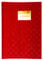 10 Heftumschläge/Hefthüllen DIN A4 / Baststruktur/Farbe: rot