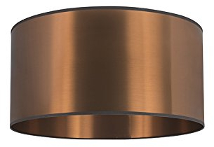 QAZQA Landhaus I Rustikal,Modern Polyester Runder Lampenschirm aus Kunststoff in Kupfer 50I50I25,