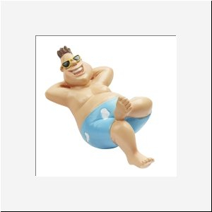 Bade-Urlauber für Liegestuhl ca. 13 cm