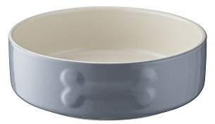Mason Cash Colour Mix Grey Stoneware Dog Bowl, 15 cm