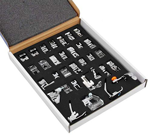 CKPSMS Marke #KP-19018 Nähfüße, kompatibel mit Brother, Babylock, Marke Janome, 32 Stück