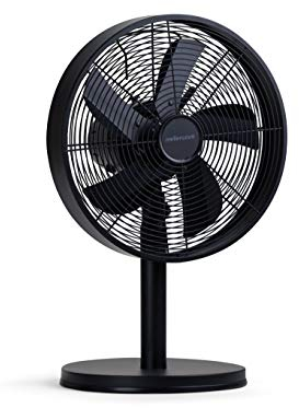 Mellerware - Ventilador de Sobremesa Silencioso Aluminio Air Power 35 | 35W de Potencia | Oscilante | 3 Velocidades | 5 Aspas Metálicas 30 cm Diámetro | Caudal aire fresco | Fácil transporte | Negro…