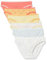 Amazon Essentials Bas de Bikini en Coton (Grandes Tailles Disponibles) Femme, Lot de 6, Ananas/Citron/Multicolore/Rayures, 44
