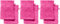 REDBEST Waschhandschuhe, Waschlappen 6er-Pack Chicago pink Größe 15x21 cm - saugstark, strapazierfähig, ideal für Reisen, Sport (weitere Farben)